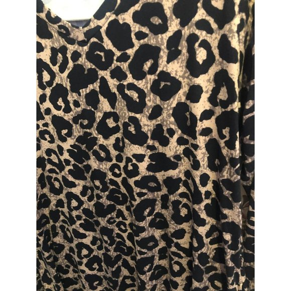 Lildy Animal Print V-Neck 3/4 Sleeve Tunic sz L-XL - Picture 3 of 5